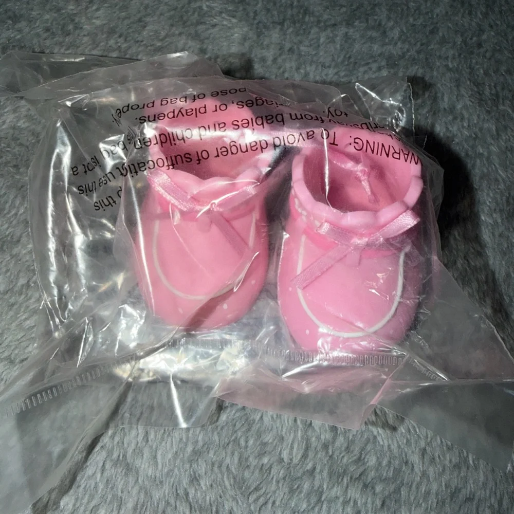 DecoPac Pink Booties Shoes Decoset Gender Reveal Girl Shower Party Cake Topper